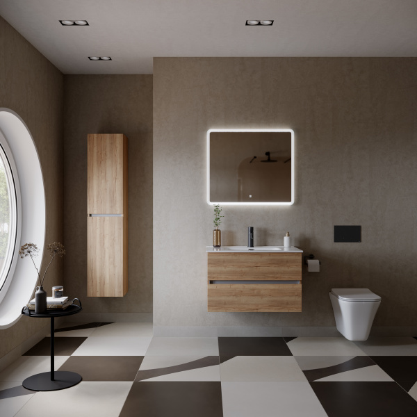 Тумба под раковину Sancos  Urban UR80EG дуб галифакс натуральный